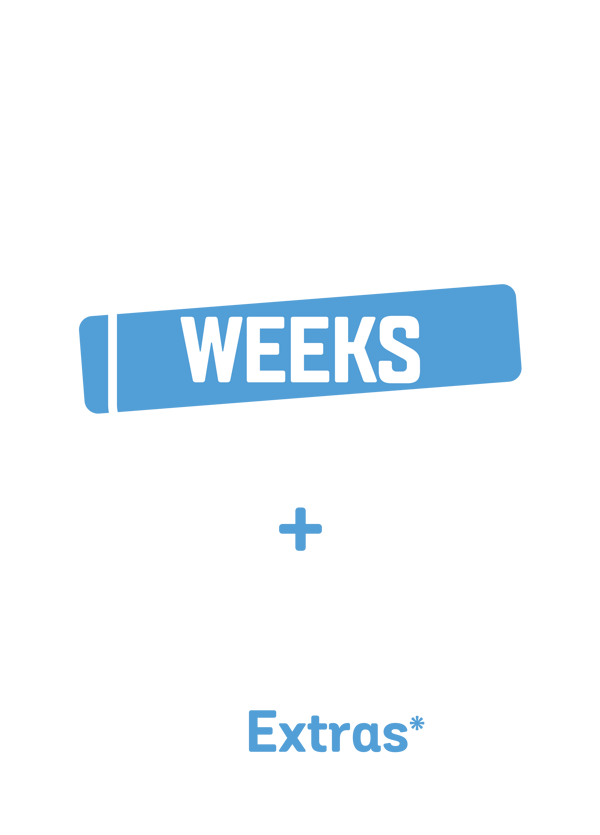 Get 6 weeks free*
